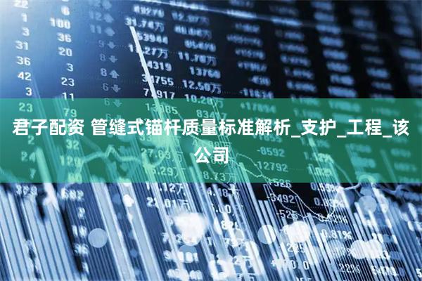 君子配资 管缝式锚杆质量标准解析_支护_工程_该公司